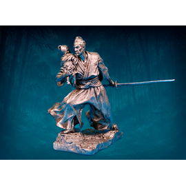 Samurai Protecting His Son
