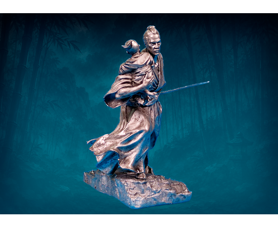 Samurai Protecting His Son