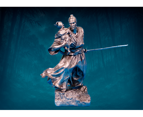 Samurai Protecting His Son