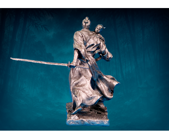 Samurai Protecting His Son